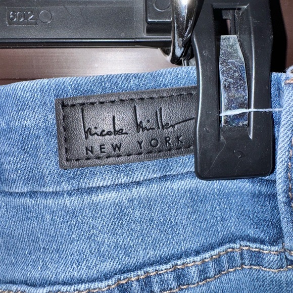 Nicole Miller Distressed Blue High Rise Skinny Jeans Size 10 - Picture 5 of 8